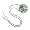 Fabric Rose Tie Choker Necklaces for Women LS-NJEW-Z022-01K-2