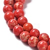 Synthetic Imperial Jasper Beads Strands G-I199-35-6mm-D-7