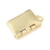 Eco-Friendly Rack Plating Brass Pendants X-KK-F848-08G-2