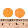 Spray Painted Natural Capiz Shell Disc Charms BSHE-T014-02B-3