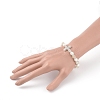 Electroplate Glass Beads Stretch Bracelets BJEW-JB04830-01-3