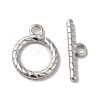 Non-Tarnish 304 Stainless Steel Toggle Clasps STAS-H212-14P-1