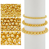 220Pcs 3 Styles Brass Textured Beads KK-ME0002-68G-1