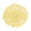 Brass Filigree Big Pendants KKC-T003-13G-1