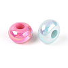 UV Plating Luminous Opaque Acrylic European Beads OACR-N154-04-3