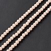 Faceted(32 Facets) Glass Beads Strands EGLA-J042-35A-03-4