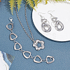 40Pcs 5 Style 304 Stainless Steel Linking Rings STAS-UN0023-67-4
