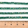 Electroplate Glass Beads Strands GL-CBAA615-02D-4