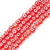Handmade Millefiori Glass Bead Strands LAMP-J035-4mm-67-1
