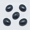 Natural Dyed & Heated Black Agate Cabochons G-G759-Z01-1