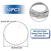 60Pcs Minimalist Steel Spring Chain Stretch Bracelets Set TWIR-UN0001-12P-3