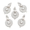 SHEGRACE Brass Micro Pave Clear Cubic Zirconia Fold Over Clasps XGRQ5K726-841P-1