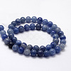 Dyed & Heated Natural Blue Aventurine Beads Strands LS-G-F380-10mm-6