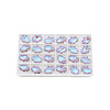 Electroplate Faceted Glass Pendants EGLA-N006-055-5