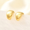 Rack Plating Brass Cuff Earrings for Women EJEW-H091-17G-5