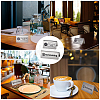 6Pcs 2 Styles 201 Stainless Steel Hotel Resturant Table No Smoking & Smoking Area Tent Sign AJEW-CP0003-74-5