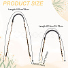 2Pcs 2 Style Imitation Leather Bag Handles DIY-DR0001-25C-2