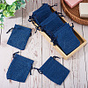 20Pcs Rectangle Polyester Imitation Burlap Packing Pouches Drawstring Bags ABAG-TA0001-95C-5