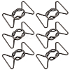 6Pcs Alloy Belt Buckles FIND-BC0004-73B-1