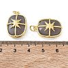 Brass & Natural Grey Agate Pendants GG-CBAD360-19G-01-3