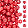 150Pcs 2 Styles Dyed Natural Wood Beads COCO-PA0001-14-7