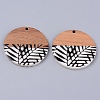Resin & Walnut Wood Pendants RESI-R428-09-2