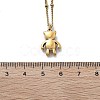 Ion Plating(IP) 304 Stainless Steel Pendant Necklace NJEW-K255-22G-5