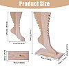 Wooden Anklets Display Stands ODIS-WH0025-224B-2