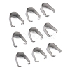 Tarnish Resistant 304 Stainless Steel Snap on Bails STAS-R048-13x9mm-1