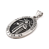 304 Stainless Steel Pendants STAS-S122-07AS-2