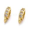 Brass Micro Pave Cubic Zirconia Tube Bails ZIRC-H119-11G-1