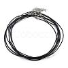 Round Leather Cord Necklaces Making MAK-I005-2mm-1
