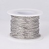 Tarnish Resistant 304 Stainless Steel Curb Chains CHS-E018-05P-2
