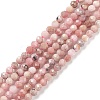 Natural Rhodonite Bead Strands G-A129-2mm-21-2