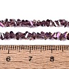 Electroplate Transparent Glass Beads Strands EGLA-Q139-01A-A15-4