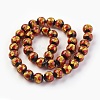 Handmade Silver Foil Glass Lampwork Beads LAMP-P051-G06-10mm-1
