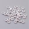 Acrylic Horizontal Hole Letter Beads X-PL37C9070-D-1