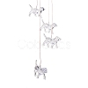 LED Solar Powered Dog Wind Chime HJEW-I009-04-5