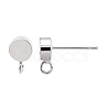Brass Stud Earring Findings KK-T038-293P-3