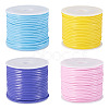 40M 4 Colors PU Leather Thread Cord AJEW-TA0002-29C-1