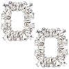 2Pcs Alloy Shoe Buckle Clips FIND-GF0002-79-1
