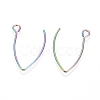 Ion Plating(IP) 304 Stainless Steel Earring Hooks X-STAS-L216-03A-M-2