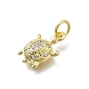 Brass Micro Pave Cubic Zirconia Pendants KK-K400-41G-2