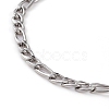 Tarnish Resistant Men's 304 Stainless Steel Figaro Chains BJEW-JB05841-02-2