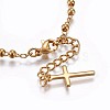 201 Stainless Steel Charm Bracelets X-BJEW-P258-15G-4