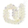 Electroplate Transparent Glass Beads Strands EGLA-N055-01I-2