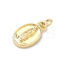 Religion Brass Pendants KK-P345-53G-01-2