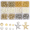 590Pcs 4 Styles CCB Plastic Beads CCB-PA0001-22-1
