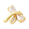 Brass Micro Pave Cubic Zirconia Pendants KK-A240-15G-2