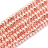 Electroplate Non-magnetic Synthetic Hematite Beads Strands G-L485-06B-RG-1